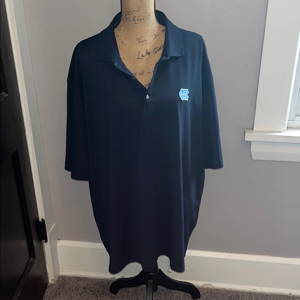 Men's Dark Blue Polo Shirt with Logo